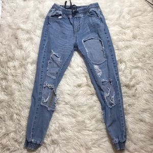 Jogger style jeans